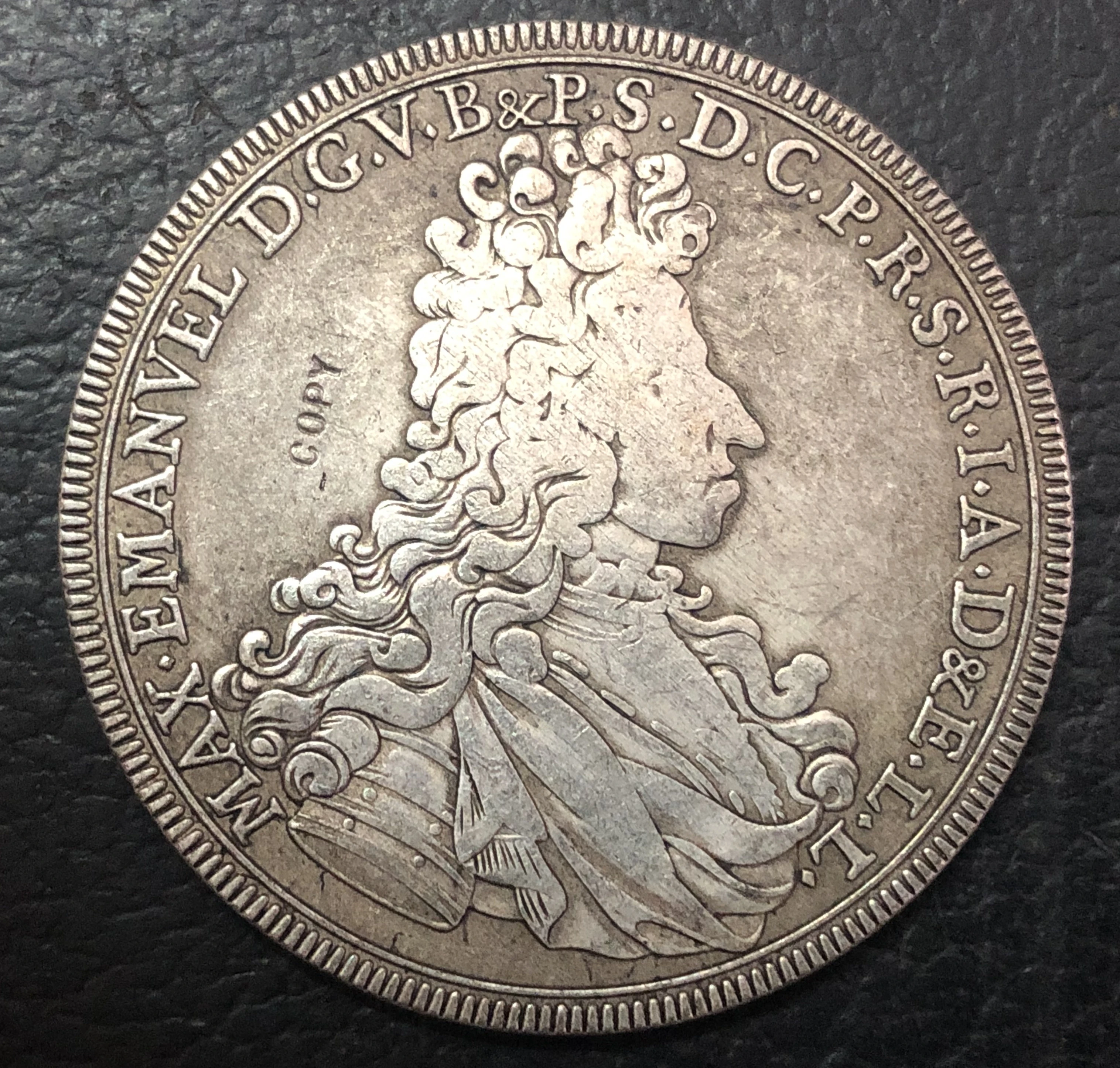 1694 Германия 1 thaler Посеребренная копировальная монета|Безвалютные монеты| |