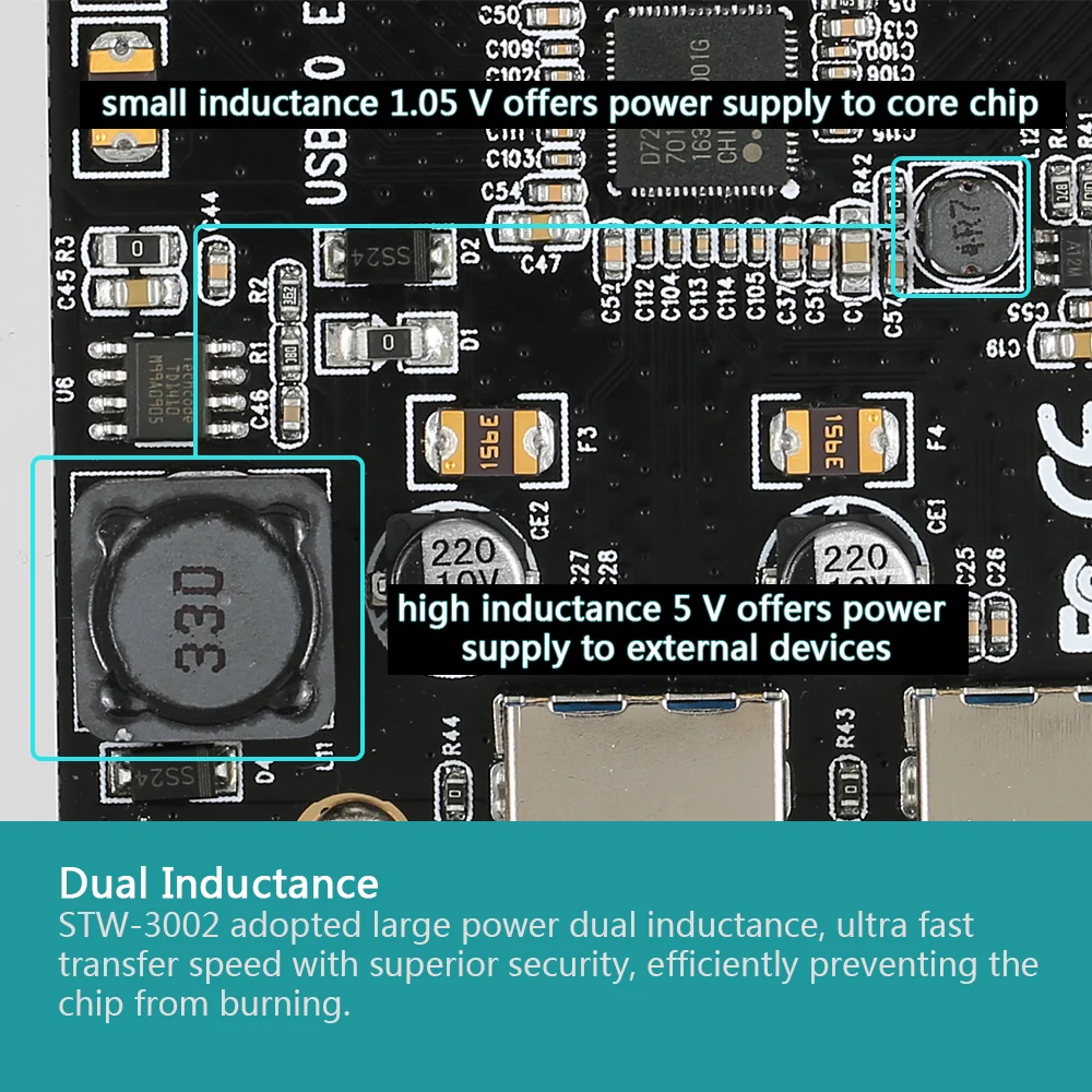 PCI E к USB 3 0 2 Порты и разъёмы карта мини 19 Pin usb хаб контроллер адаптер 5V 4 типа папа