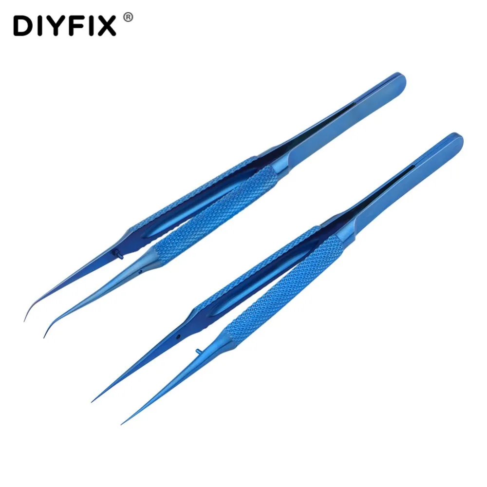 Пинцет DIYFIX из титанового сплава точный зажим для отпечатков пальцев электронных