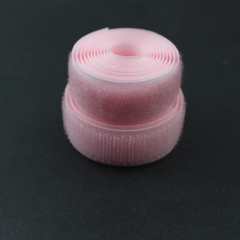 Pink 1 пара 100*2 см крючок и петля клейкая крепежная лента швейные инструменты полиэстер Волшебный стикер Adesivo двойной замок лента без клея - Цвет: Pink