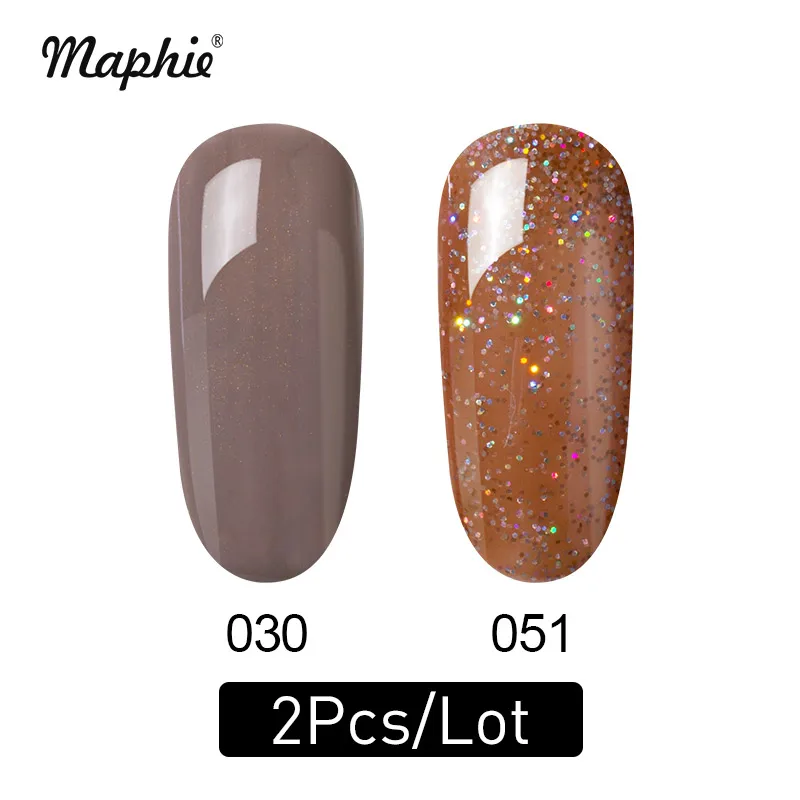 2 Maphie 2 шт./лот УФ-гель для ногтей Набор DIY гель для ногтей с блестками лак для салонов ногтей эмаль Полупостоянный Розовый Светодиодный гель Наборы - Цвет: 2