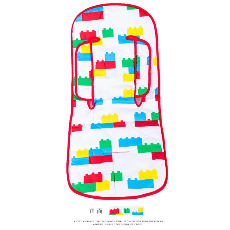 Colorful Blocks Newborns Diaper Pad Baby Stroller Waterproof Cushion Seat Mat for Accessories High Chair |