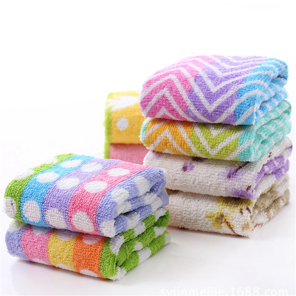 Child Face Towel Washcloth Baby Towel Newborn Muslin Baby Cotton Handkerchiefs Gauze Cloth Squares New Born Towel for Baby Wipes