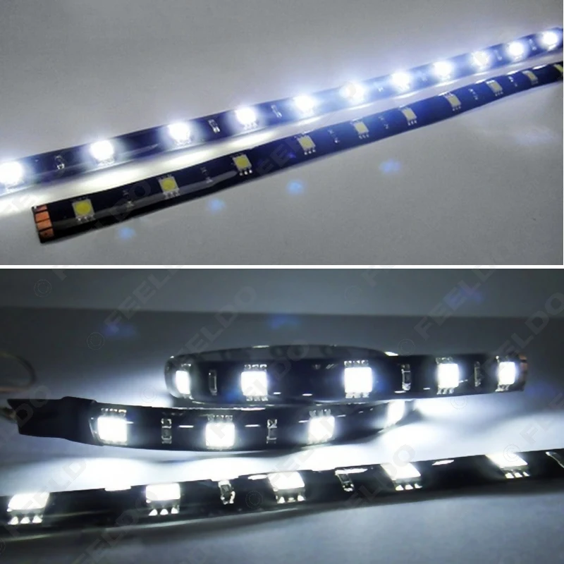 FEELDO 1 шт. водонепроницаемый светильник 5050 12 SMD высокая мощность гибкий