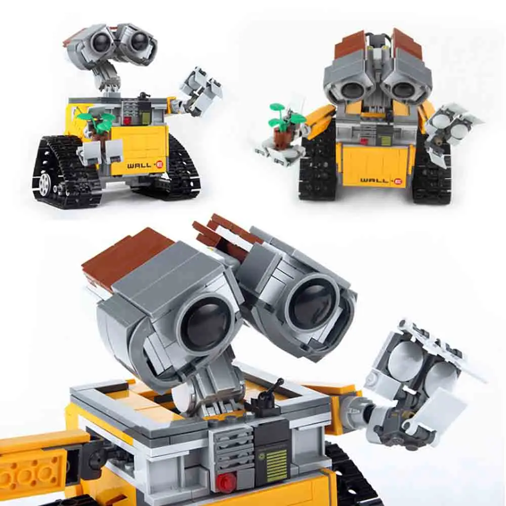 16003 Совместимость с legoing IDEA WALL E 21303 развивающие строительные блоки кирпичи