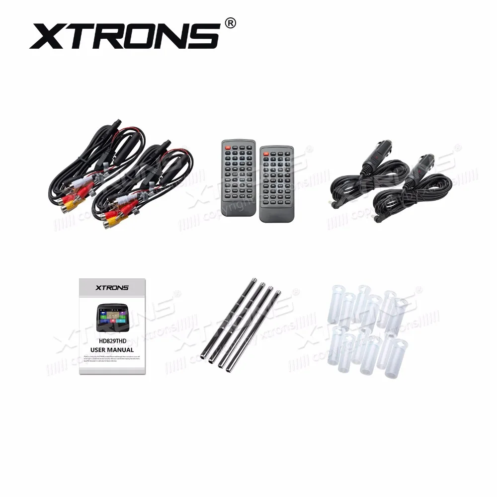 XTRONS 8 &quotHD 1280*720 цифровой сенсорный экран кожаный чехол подголовник автомобиля DVD
