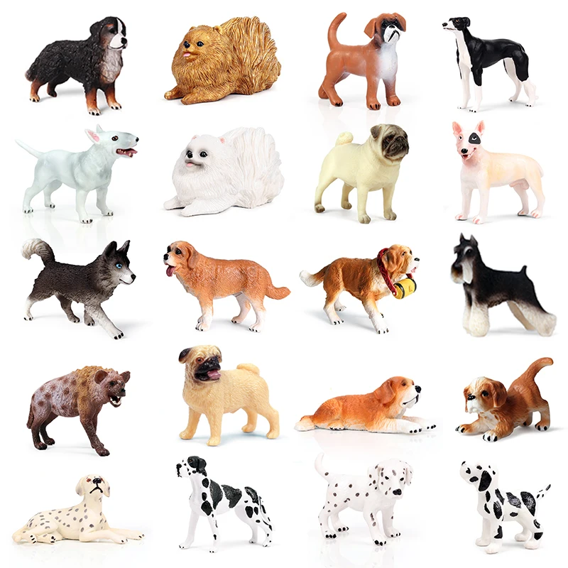 33 Styles Action&Toys Figure Small Mini Family Animal Cute Pet Dog Model Collectible Doll Figure For Kid Children's Gift