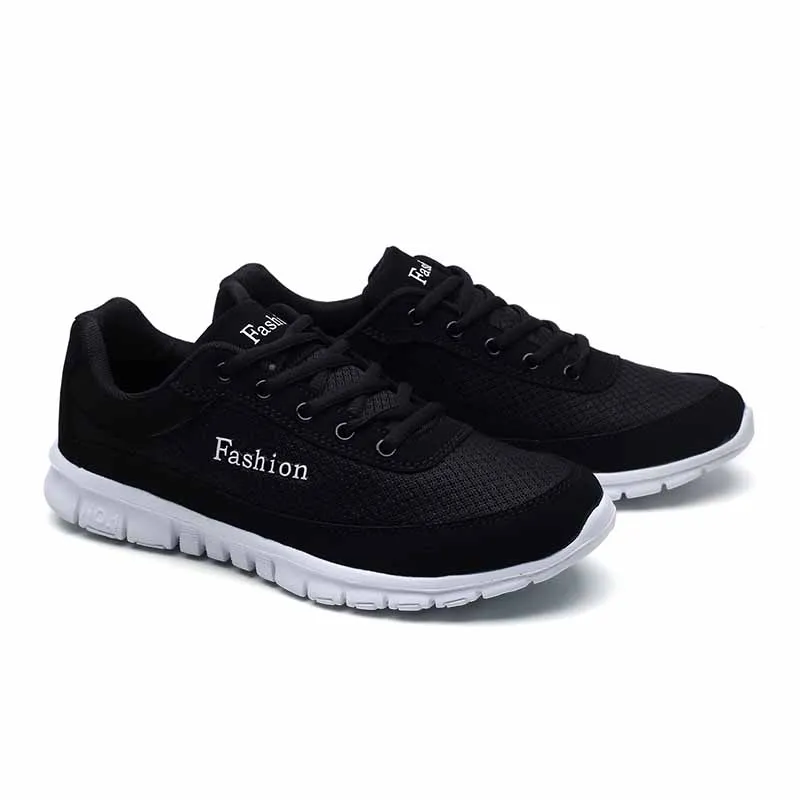 Running Shoes Men Breathable Sneakers Slip-on Run Sports Fitness Walking for Mesh EVA Lightweight Sport zapatos hombre | Спорт и