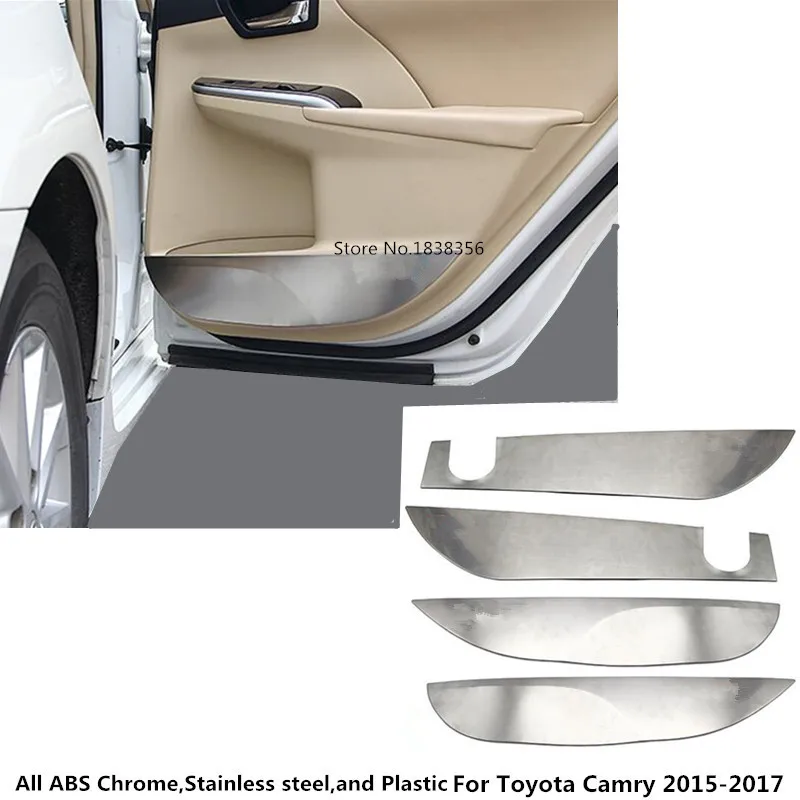 Для Toyota Camry 2015 2016 2017 нержавеющая сталь внутренняя дверь Защитная крышка для