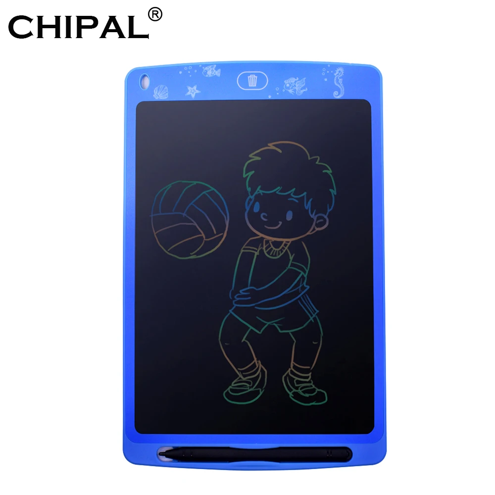 CHIPAL 10 ''lcd письмо и рисование планшет цифровая электронная доска стираемый офисный коврик безбумажный перезаписанный блокнот с стилусом