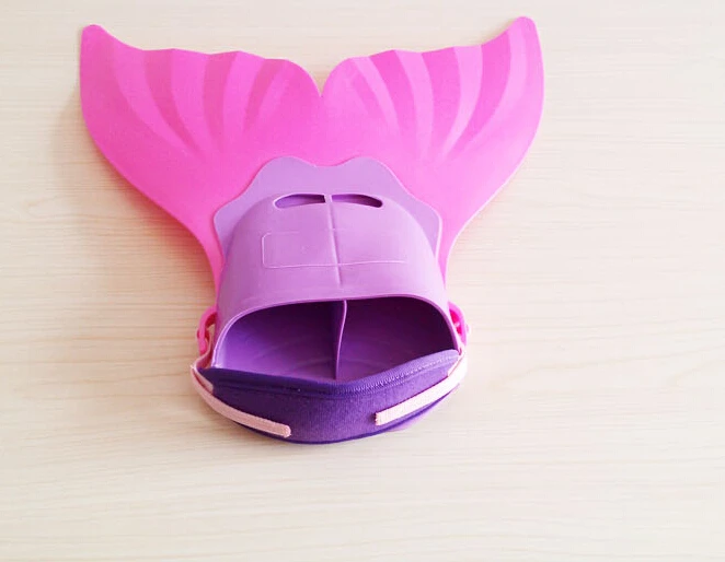 Ласты-Моноласты для девочек регулируемые хвост русалки подводное плавание