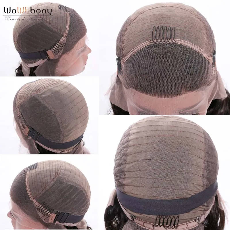 Парики из натуральных волос на заказ #1 #2 #4 бразильские волосы Remy с волнистыми