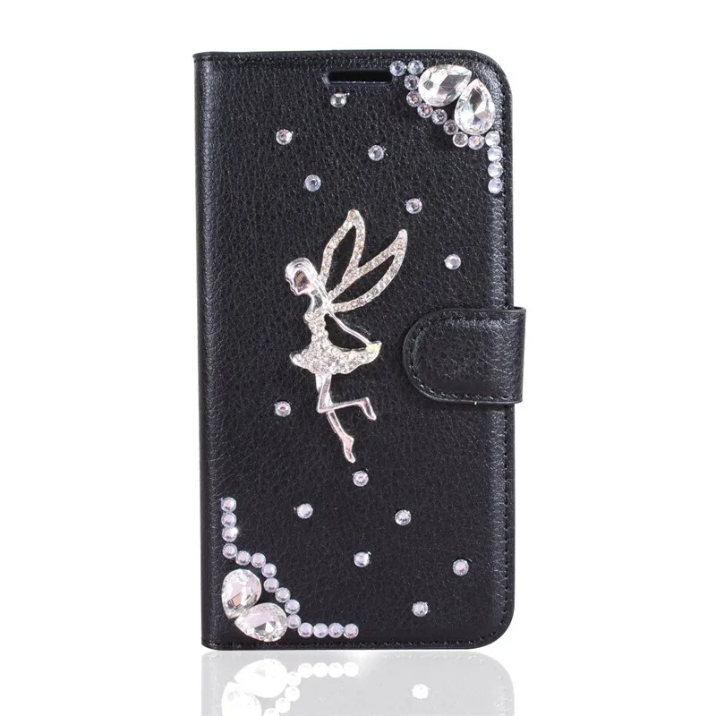 Для Huawei p30 кожаный чехол флип кошелек для карт p20 lite pro p8 p9 2017 DIY bling diamond Чехол