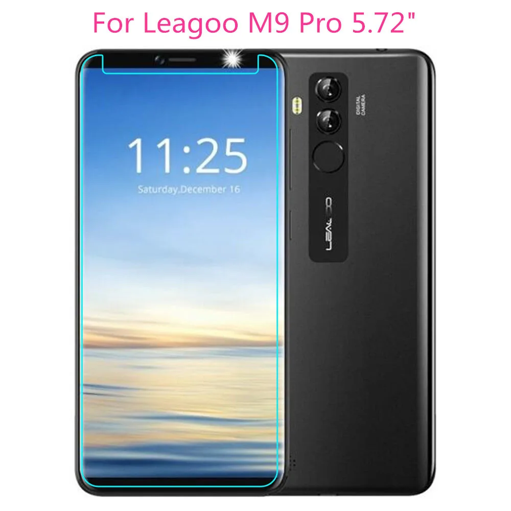 2pcs For Leagoo M9 Pro Mobile Phone Screen Protector Protective Tempered Glass Film Anti-scratch Anti-dirt | Мобильные телефоны и