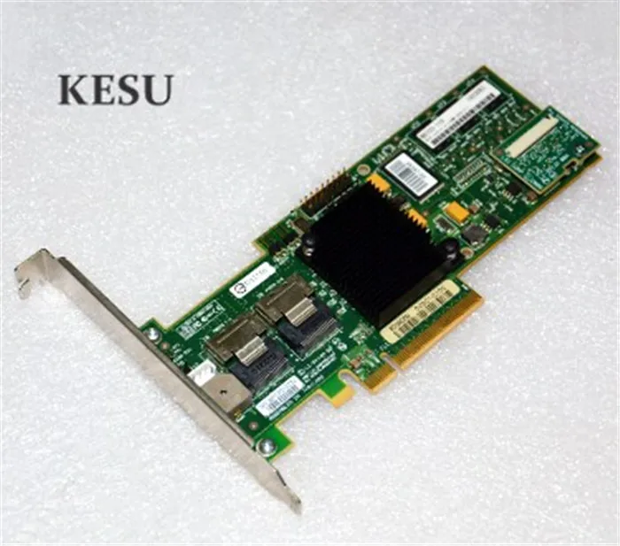 Адаптер для LSI 8708EM2 SAS RAID контроллера карта поддержки raid 0 1 PCI e 8X 128M|Компьютерные