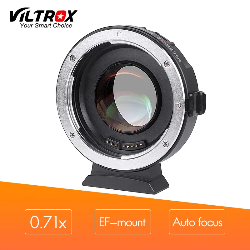 Адаптер VILTROX Mount EF M2 с автоматическим фокусом 0.71x для объектива Canon mount series который