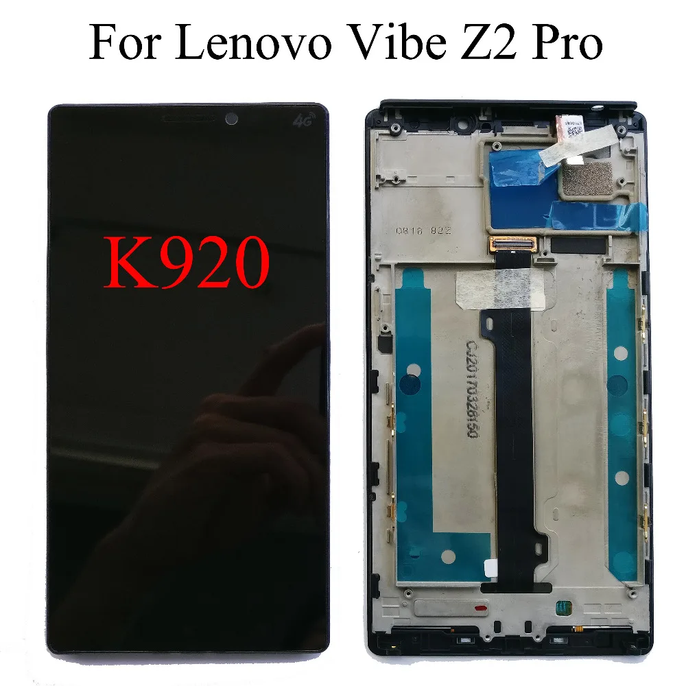 Оригинальный черный 6 0 дюймов новый для Lenovo Vibe Z2 Pro K920 ЖК-дисплей сенсорный экран