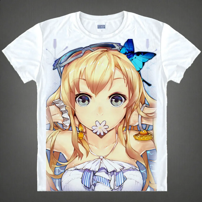 Футболка Coolprint с рисунком аниме хаганаи рядом боку Wa Tomodachi Ga футболки Sukunai