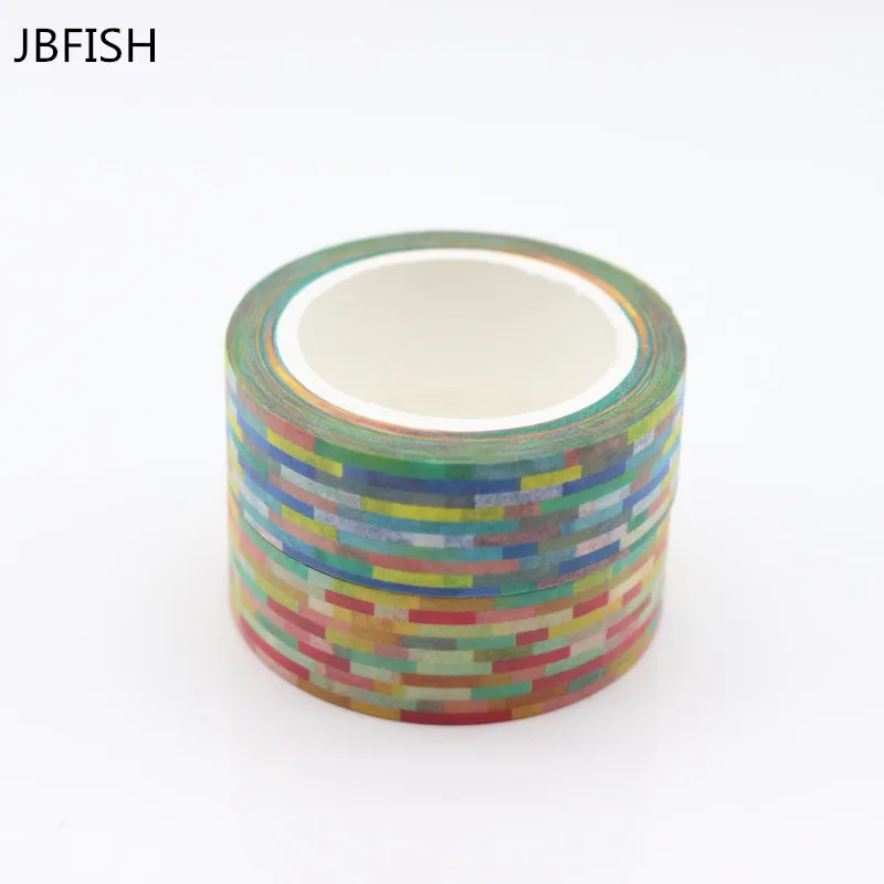 JBFISH Новое поступление декоративная лента Синие Серые диагональные полосы