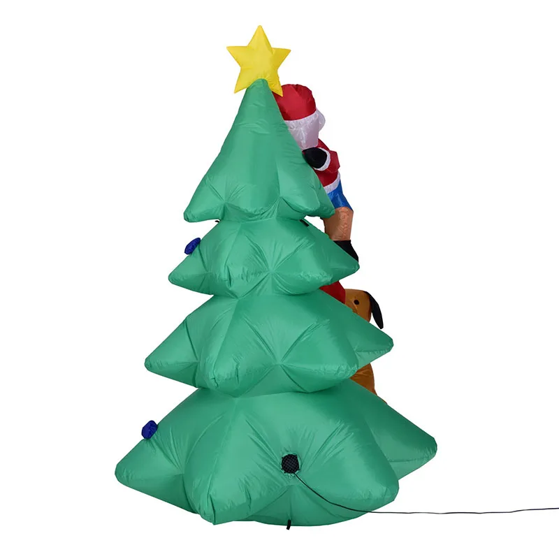 PIKAALAFAN Inflatable Model 1.8-Meter Light Dog Bit The Christmas Tree Climbed Decorations Place decoration | Игрушки и хобби