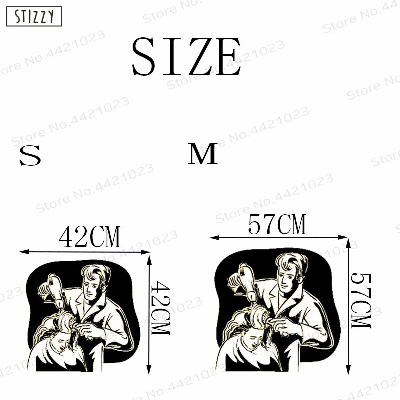 Настенная Наклейка stizzy для женщин макияж красота салон наклейки мода стрижка спа