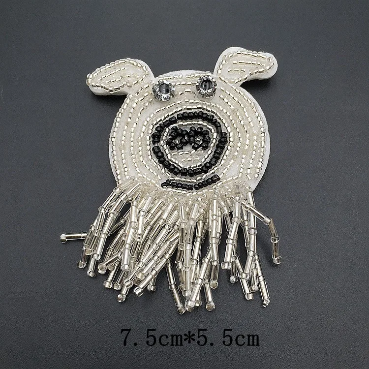 10pcs/set Blazer Shoulder Beaded Tassel Decoration Suit Epaulet Doggy Piggy Fringe Rhinestones Badge DIY Clothes | Дом и сад