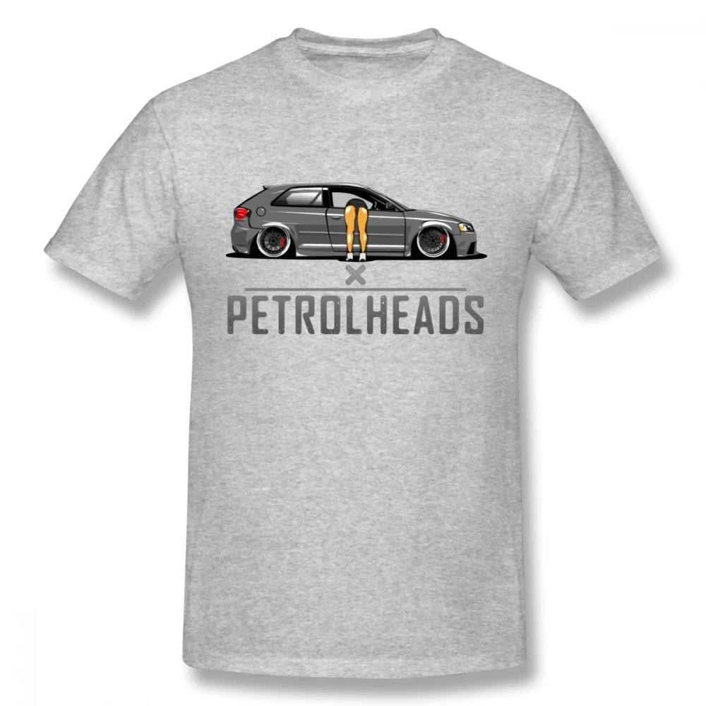 Модная футболка, футболки с машинками, новинка, Petrolheads A3, 8 P, футболка, мужская, на заказ, большой размер, Camiseta - Цвет: Серый