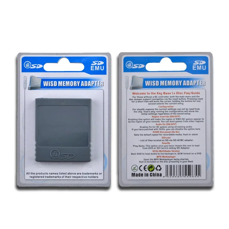 Карта памяти SD Flash WISD для kingd wii адаптер конвертер адаптер кардридер для wii GC GameCube аксессуары для игровой консоли