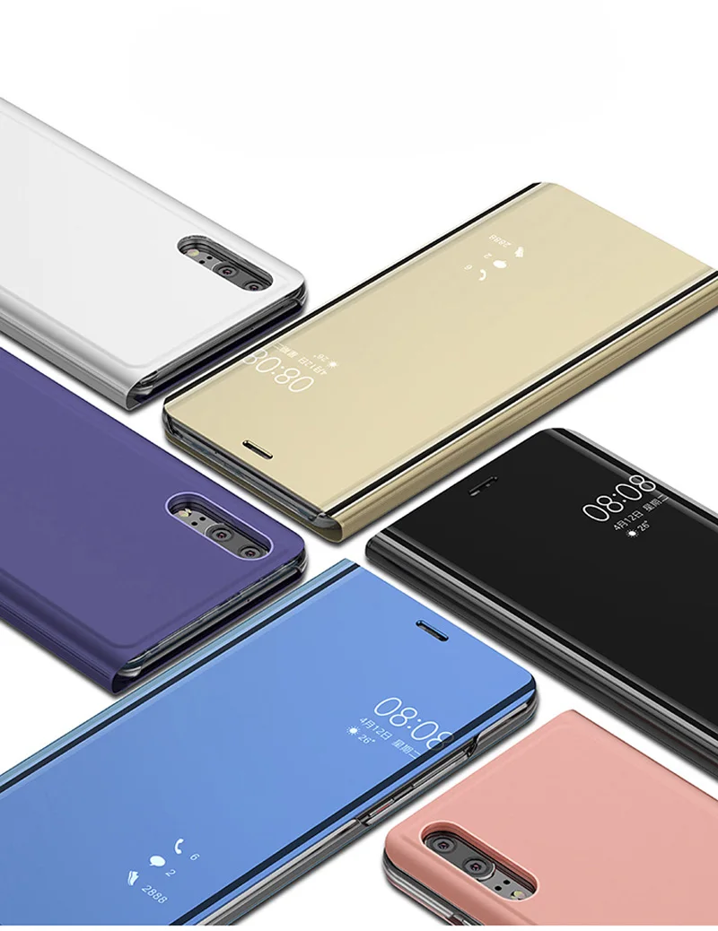 Зеркальный умный чехол для Huawei P20 pro P10 Lite P9 P8 2017 NOVA 3 3I 2 2I Y6 Y5 Y9 2018 Honor V10 9 9I Note10