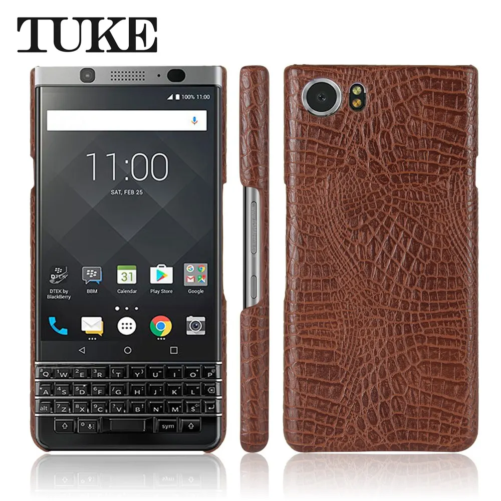 Крокодиловый Чехол TUKE для Blackberry Keyone жесткая задняя крышка из поликарбоната Mercury