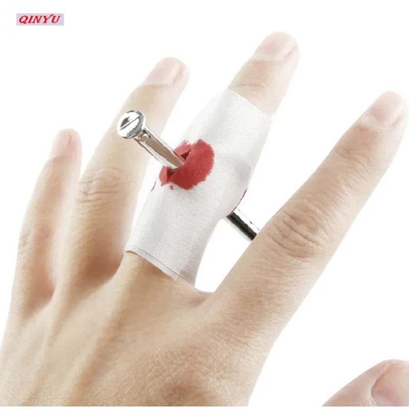 2021 трюк Новинка забавная шутка игрушка поддельные ногти через палец розыгрыш