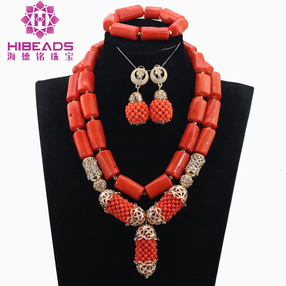 Бесплатная доставка редкое ожерелье из натурального коралла набор африканских
