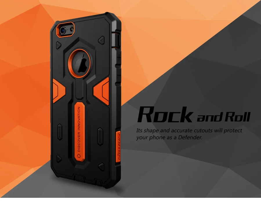 1 шт. крышка для apple iphone 6/6s hard case nillkin defende 2-го поколения жесткий тонкий чехол hoesje |