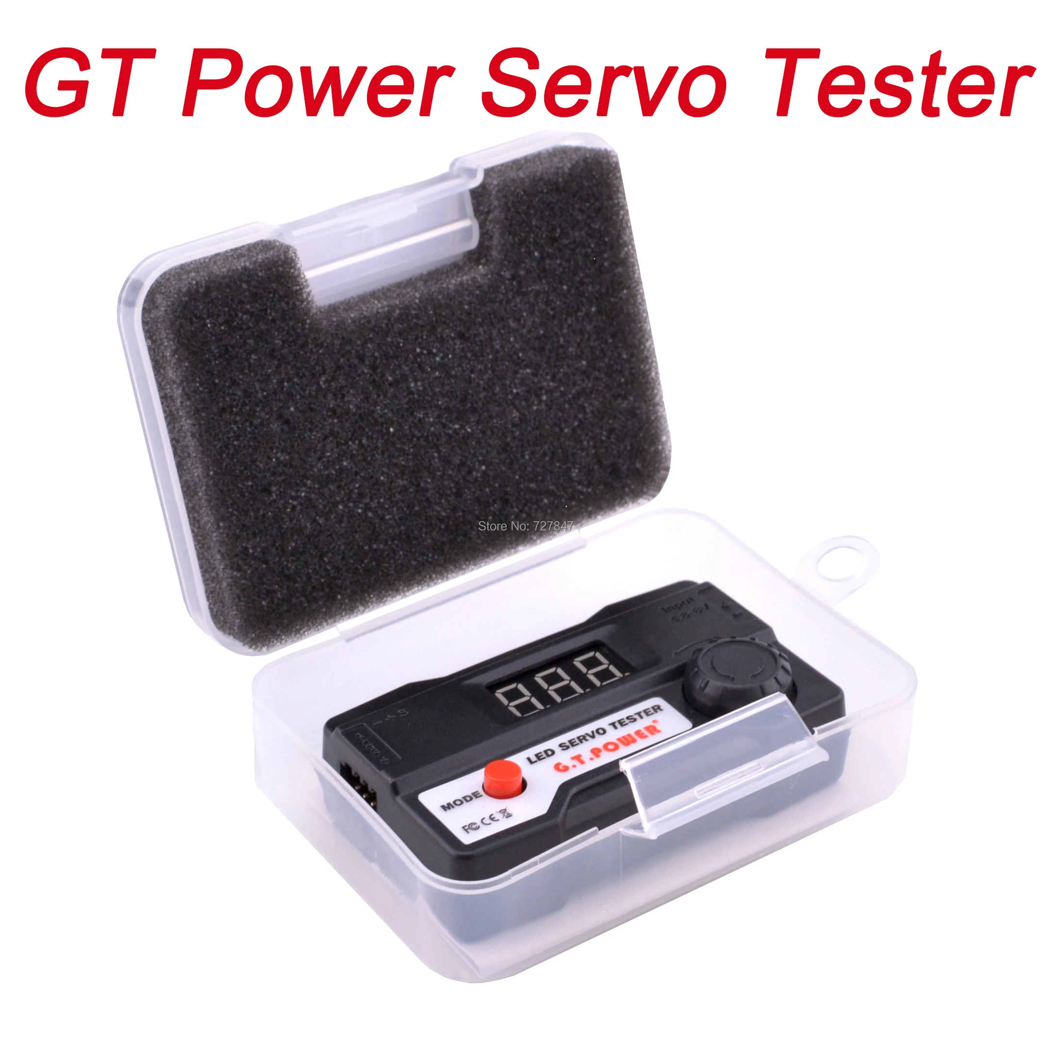 GT Power Servo тестер со светодиодным дисплеем 3 режима работы 4 сервопривода широкий
