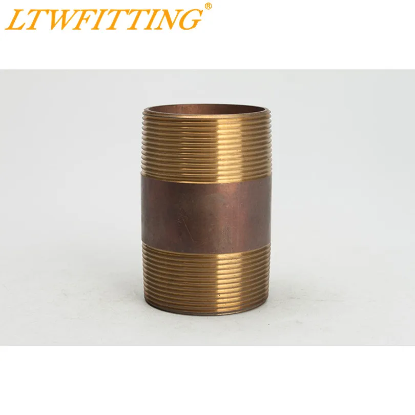 

LTWFITTING Brass Pipe 3-1/2" Long Nipple Fitting 2" Male NPT Air Water