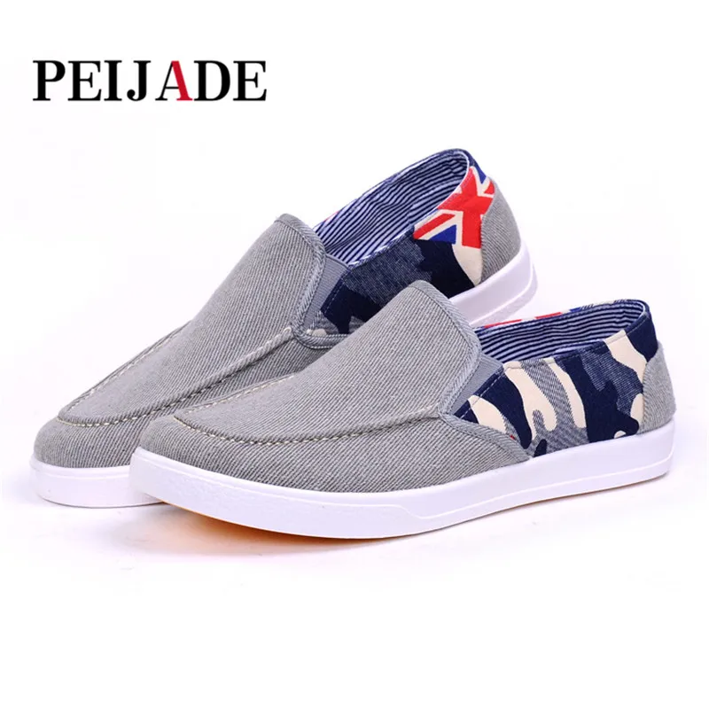 PEIJADE 2018 Новые плоские мужские кеды с камуфляжным принтом обувь для отдыха удобные
