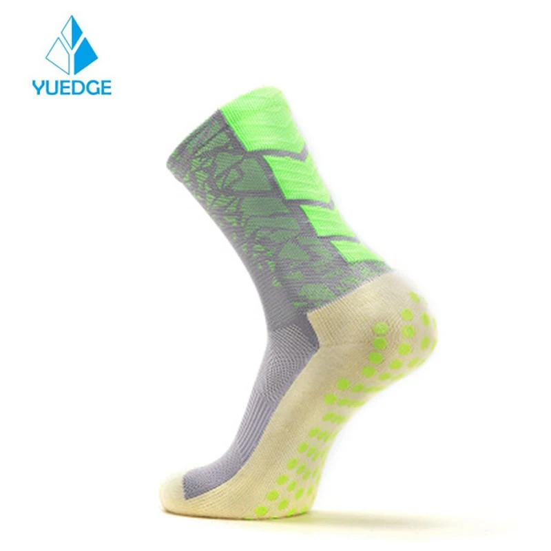 Новые Нескользящие футбольные носки YUEDGE мужские спортивные хлопковые
