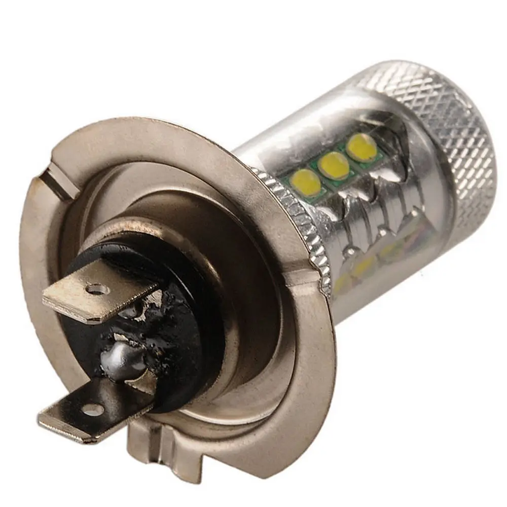 1 шт х Противотуманные фары Дневные Фары Светильник 80W H7 светодиодный лампа 16 SMD DC