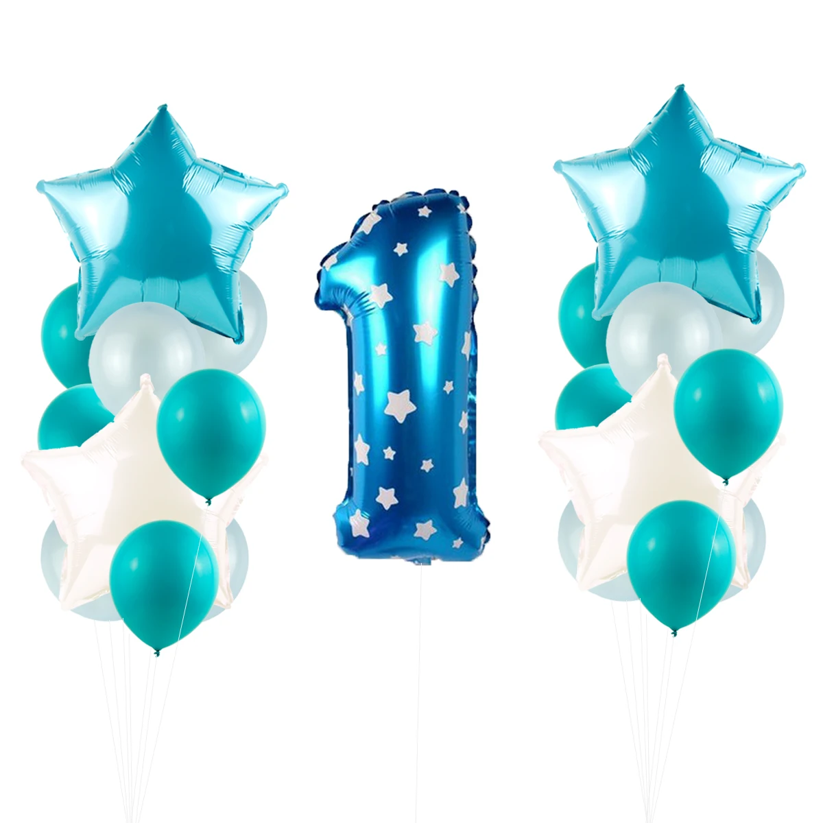 YORIWOO 25 шт. Baby Shower 1 2 3 4 5 6 7 8 9 лет с днем рождения номер фольги Воздушные шары синий