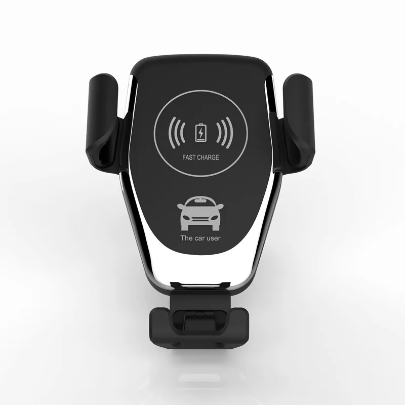 Black Tendway Qi Беспроводное Автомобильное зарядное устройство Быстрое беспроводное зарядное устройство автомобильное крепление вентиляционное отверстие гравитационный дизайн держатель телефона для iPhone X/XS/XR/S9/S9 - Цвет: Black