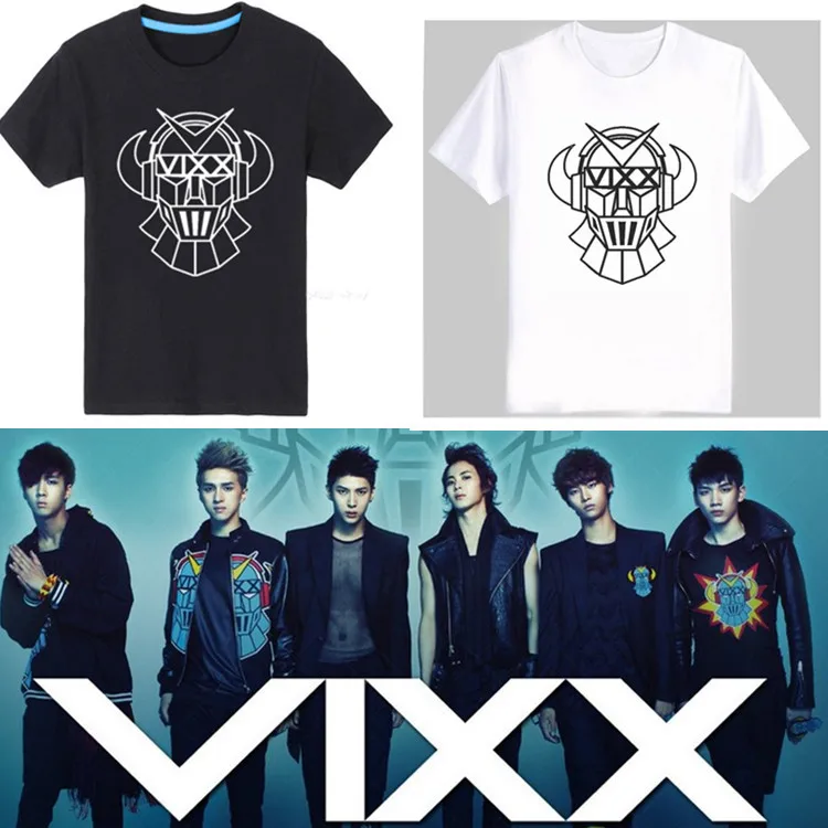 Kpop vixx CHAINED UP album concert collective унисекс летняя футболка с короткими рукавами k-pop