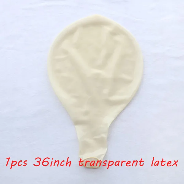 1pcs 36inch transpar Розовые белые воздушные шары на день рождения для девочек, детские украшения на день рождения, шары, прозрачный воздушный шар "Конфетти", Свадебный декор для детского душа - Цвет: 1pcs 36inch transpar