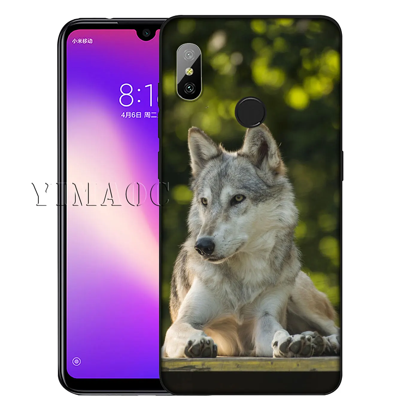 Мягкий силиконовый чехол YIMAOC с волком собакой для Xiaomi Redmi K30 K20 8A 7A 6A 5A S2 GO Note 8 8T 7 5 6