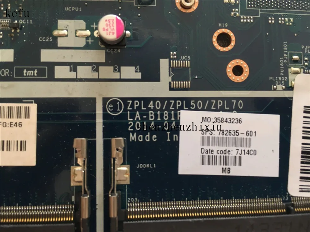 Материнская плата для ноутбука HP Probook 450 G2 материнская DDR3 782635 601 ZPL40/ZPL50/ZPL60 с N2957U