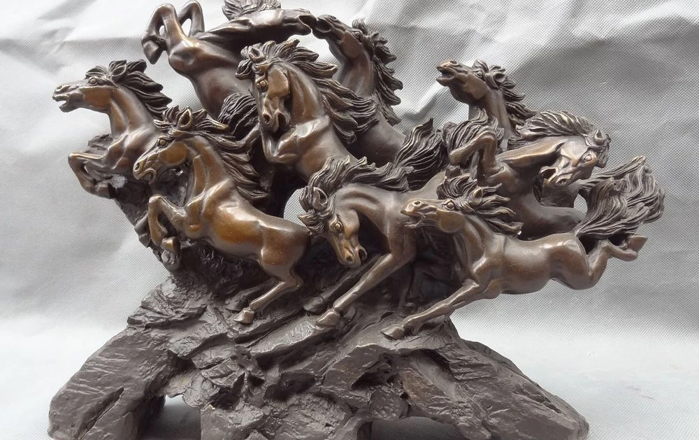 SCY 12 &quotкитайские бронзовые украшения богатство животных Год зодиака 9 прыжок