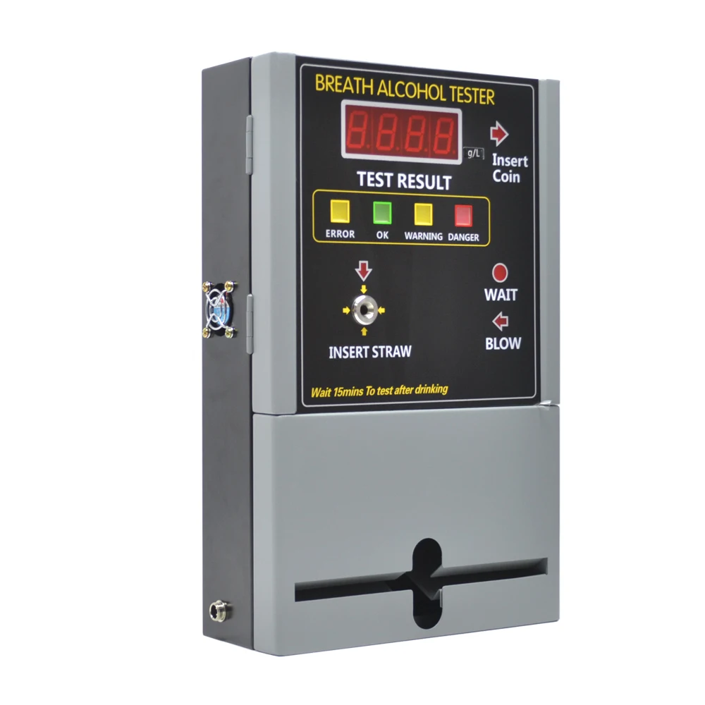 Алкотестер GREENWON AT-819 работающий от монет для бара ресторана отеля