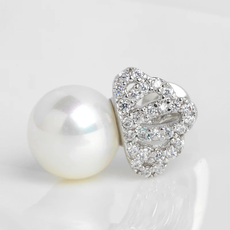 Элегантные Винтажные серьги LUOTEEMI с имитацией жемчуга белого золота