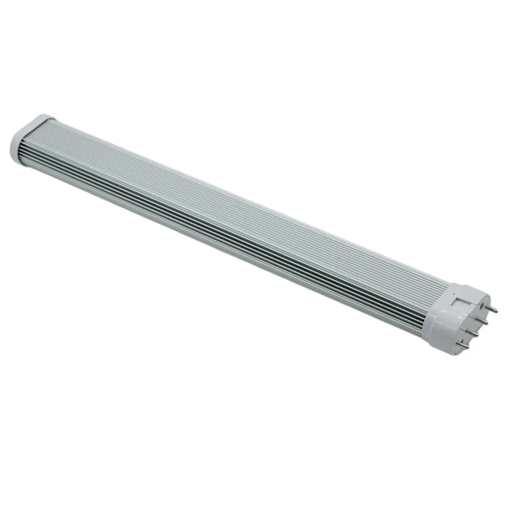 

Newest 2G11 Horizontal Plug LED TUBE 12W/15W/18W/25W/30W AC85-265V White/Warm White Spotlight Led Lamp Light With Diffuser Plate