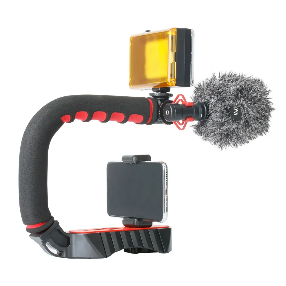 ULANZI U Grip Pro Handheld Video Rig Steadicam с тройным холодным башмаком рукоятка для устойчивости