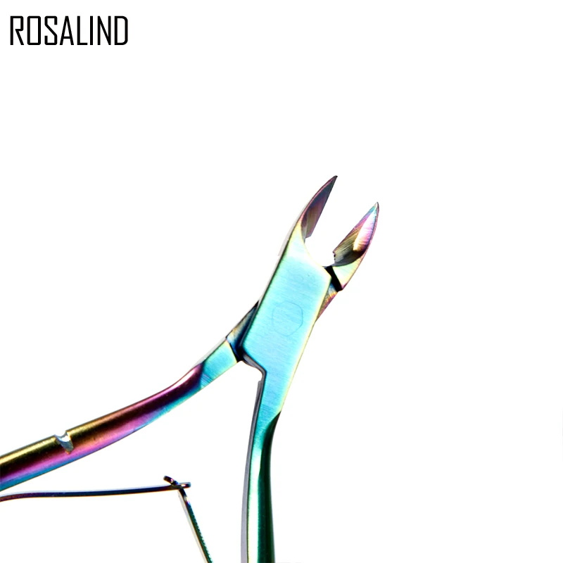 ROSALIND 1 шт. щипцы для кутикулы Радуга клипер ножницы мертвой кожи средство снятия
